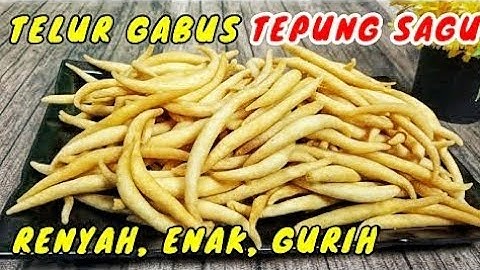 Thumbnail of OLAHAN TEPUNG SAGU JADI CEMILAN YANG ENAK  - KUE KERING TELUR GABUS SAGU