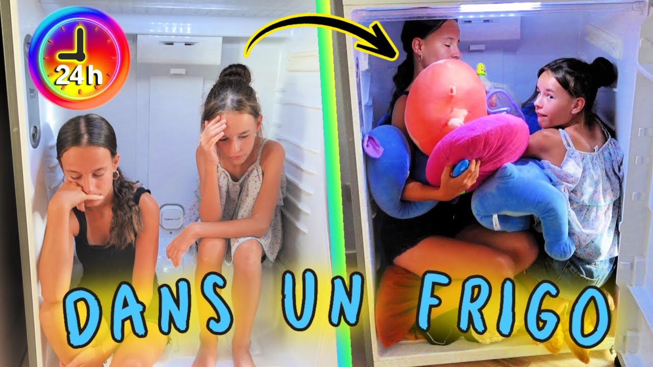 24H COINCÉ dans un FRIGO VIDE 😱 ~~~ DÉFIS pour GAGNER des RÉCOMPENSES 😊
