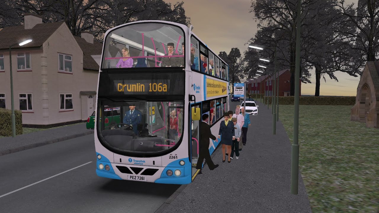 OMSI 2 | Ulsterbus Volvo B9TL Wright Gemini 1 2261 | 106a to Crumlin