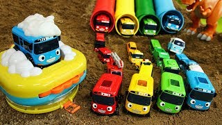 Tayo the little Bus Sand Play Bath and Slide Toys Learn Colors with Tayo Friends