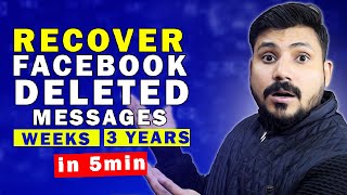 How to Recover Facebook Old Deleted Messages 2024 | Recover Delete Chats on Facebook Messenger