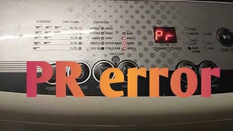 Videocon top load washing machine PR error in telugu