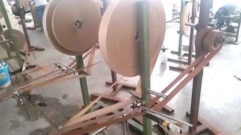 Two heads paper rope machine