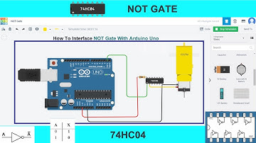 NOT GATE WITH ARDUINO  |  IC-74HC04