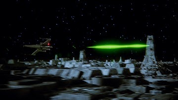 Battle of Yavin Death Star Deflection Tower Run WIP#2 - 4K