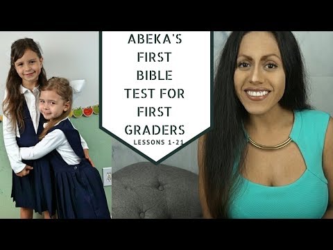 Abeka Academy 1st Bible Test For First Graders 5 Yr Old