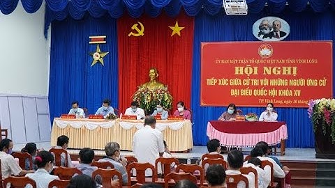 Ứng cử viên đại biểu Quốc hội tiếp xúc cử tri TP Vĩnh Long