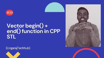 Vector begin() + end() function in CPP #39