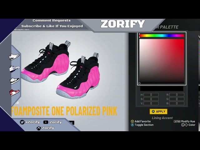 custom foamposites 2k20