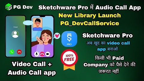 How to Make Audio Call App in Sketchware Pro | PG_DevCallService Tutorial | PG Dev #sketchwarepro