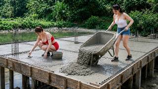 CEO Sisters Shock the Village by Building a Modern Lake House with Bare Hands |