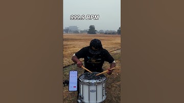 999.9 BPM Triple Stroke Roll. Finished.