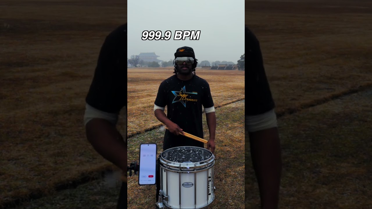 999.9 BPM Triple Stroke Roll. Finished.
