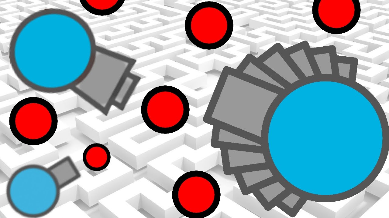 DIEP.IO - MAZE Mode + NEW TANKS!