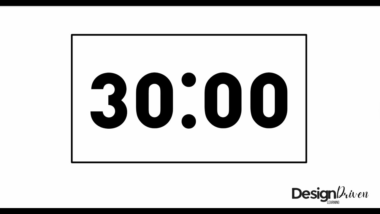 30 Minute Work Timer | Focus, Writing, Study & Independent Work