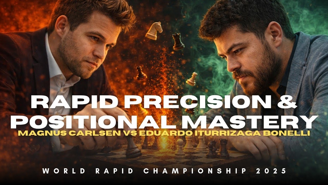 Magnus Carlsen vs Eduardo Iturrizaga Bonelli ❗ Rapid Precision ❗ World Rapid Championship 2025