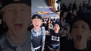 mgk x halsey at bring me the horizon #mgk #halsey #bringmethehorizon