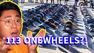 100+ Onewheel INSANE Group Ride! \\ WORLD RECORD \\