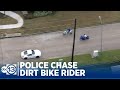 Police chase dirt bike rider in NW Harris County