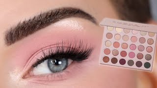 Easy Soft Pink Eyeshadow Tutorial | ColourPop Smoke n' Roses Palette screenshot 2