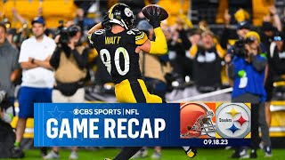 Steelers defense comes up CLUTCH vs. Browns | Game Recap | CBS Sports