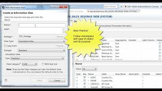 How To: Create a Reusable Calculation View SAP HANA