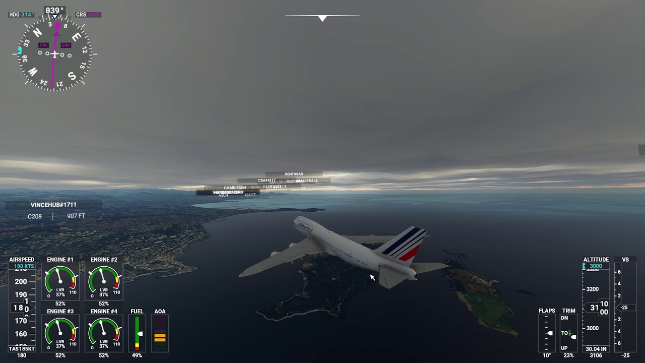 Microsoft Flight Simulator 2020 - Vol IFR avec atterrissage ILS à NICE ...