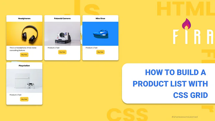 #6 - How to create a Product List using CSS Grid