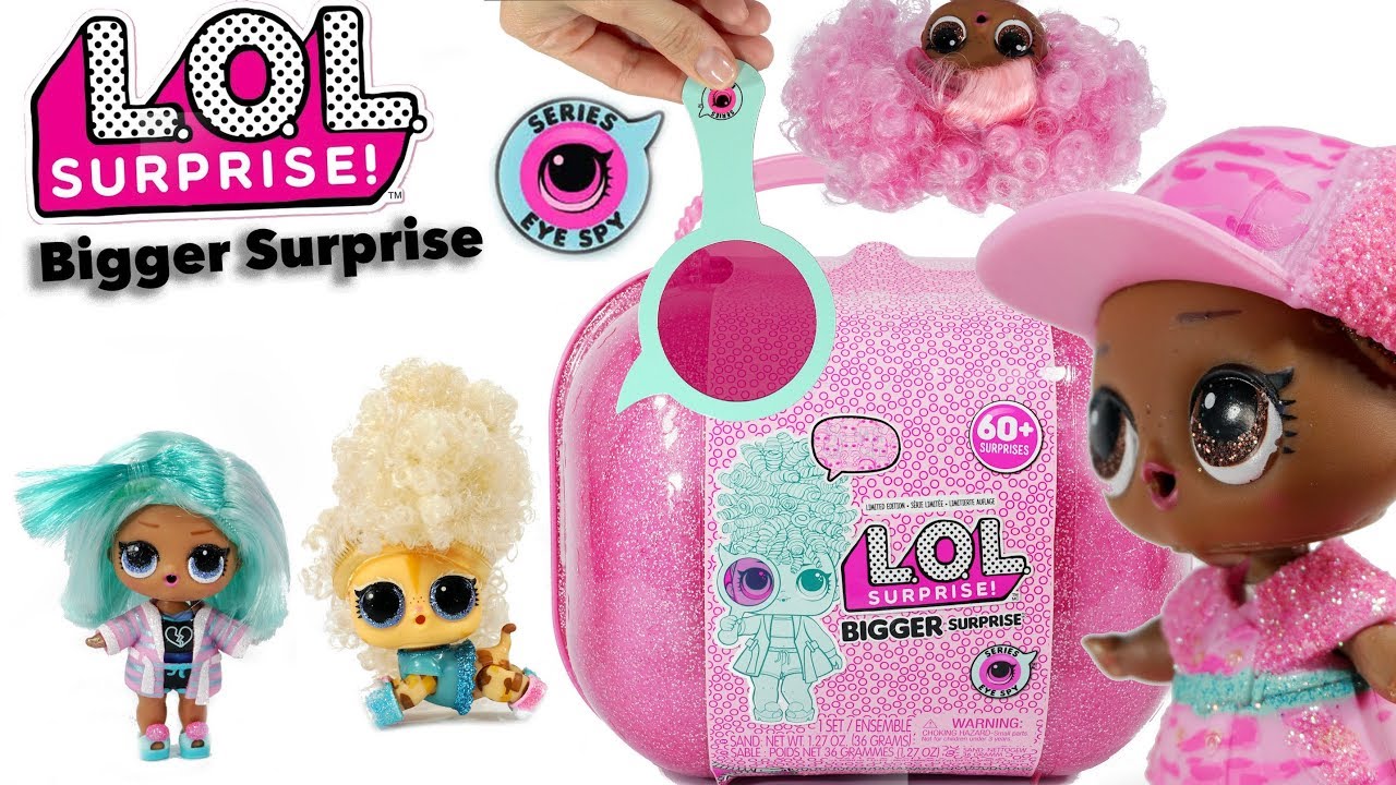 Abriendo la nueva Bigger Surprise de LOL Surprise -Muñecas que usan pelucas  y mascarillas - YouTube