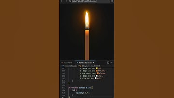 🔥 Beautiful Candle Animation | CSS Flame Effect | Shorts