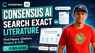 How to Search Exact Literature Using Consensus AI | Find Citations, Scopus & SJR Journal Ranking