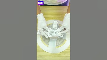 GCM21BR7YA105KA55K Ceramic Capacitors Unboxing of the electronic components. | ICONCIHP Website