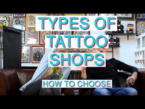 How to Choose Tattoo Shop - types of shops