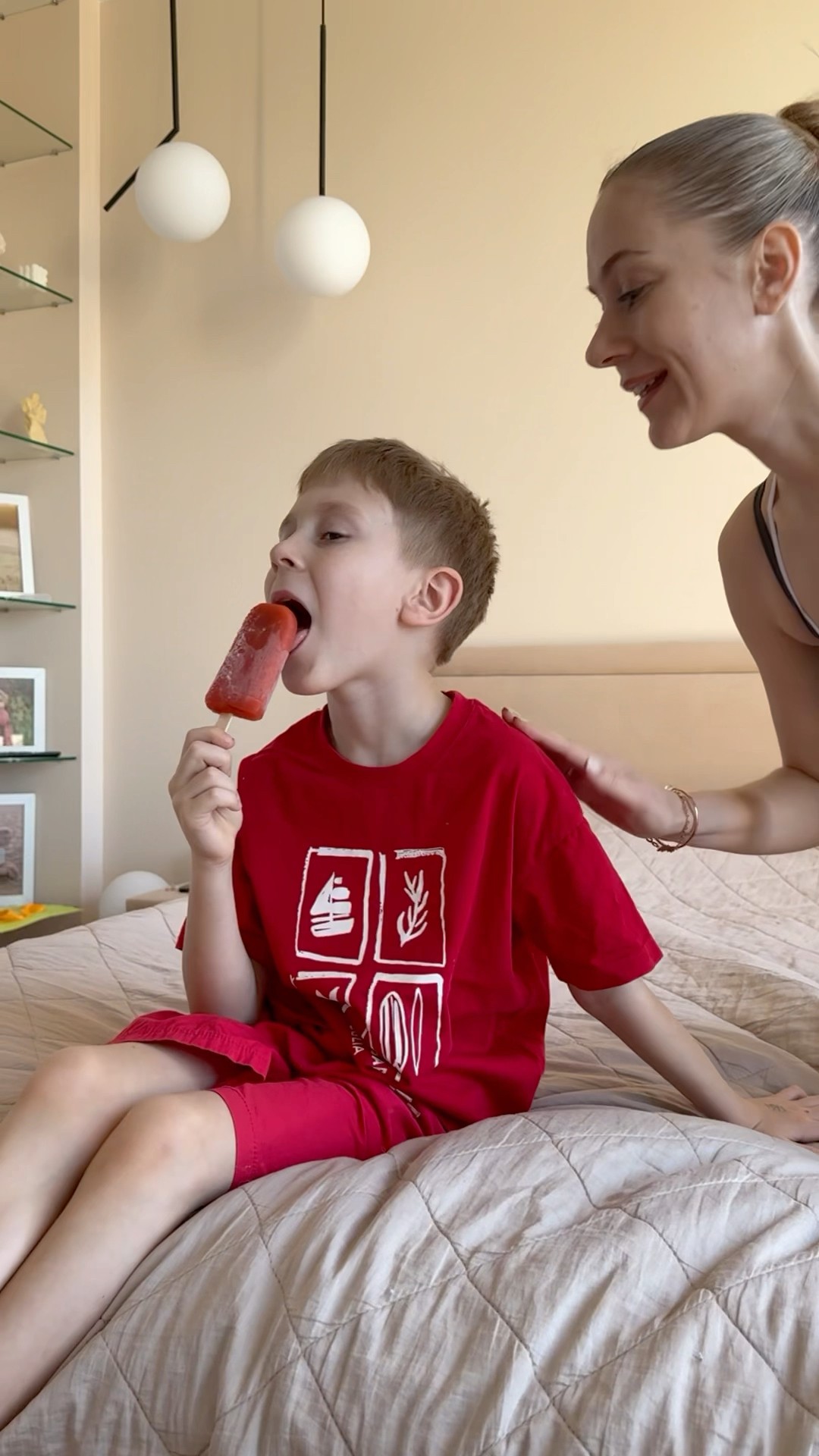 Who will eat the ice cream?? filaretiki family✨ #shorts