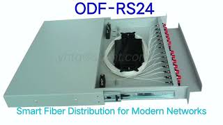 🎬 ODF-RS24 Fiber Optic Patch Panel | Efficient Fiber Distribution Solution