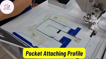 Back pocket Attaching Profile| IE innovation | Garments video
