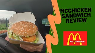 McDonalds McChicken Sandwich Review - Food Review
