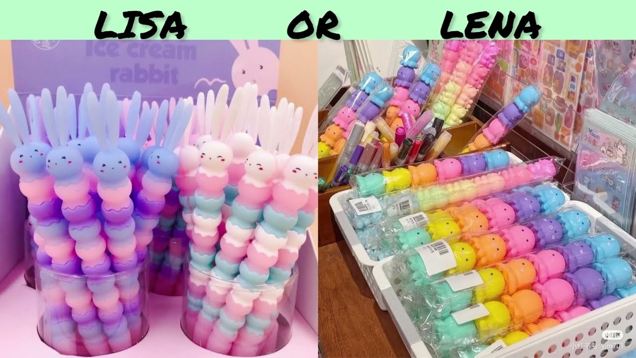 LISA OR LENA SCHOOL SUPPLIES 🌈 #schoolstationery #schoolsupplies #backtoschool