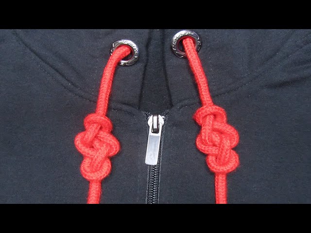 Ave Craft: How to Tie Hoodie Strings for beginners. Hoodie knots