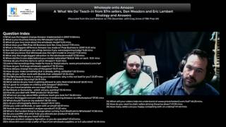 How to sell Wholesale on Amazon. Live Teaching