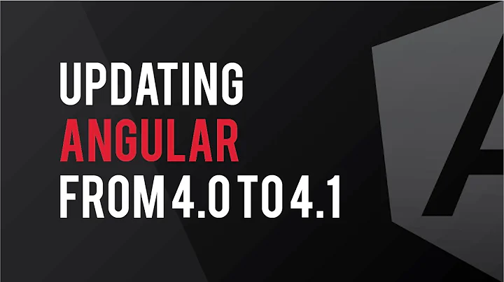 Updating Angular from 4.0 to 4.1
