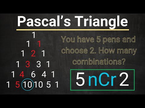 Combination Problems - Pascal's Triangle - Binomial Coefficient