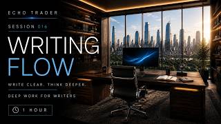 Writing Flow Music – 1 Hour Focus Music for Writing, Research & Creative Work | ECHO TRADER S016