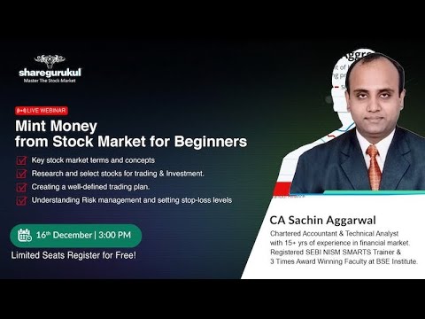 How to Make Money from the Stock Market - For Beginners! - video from Sharegurukul