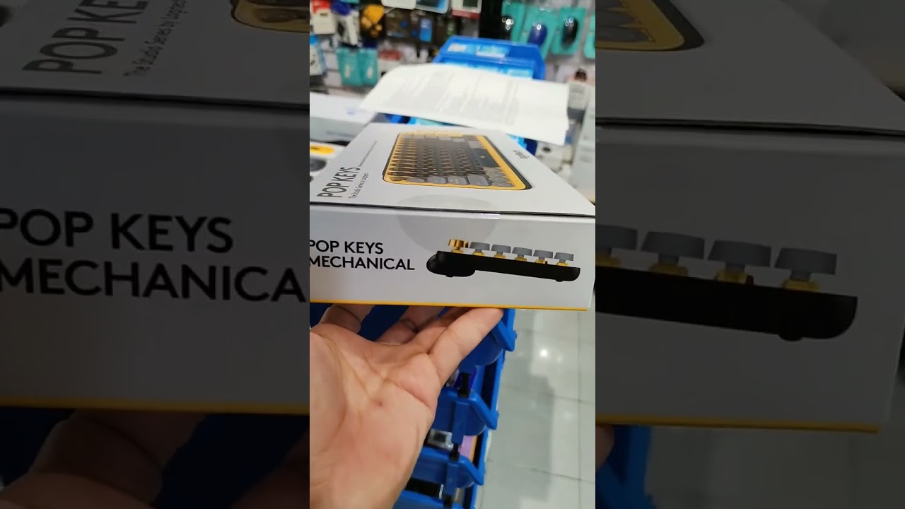 Logitech POP KEYS Mechanical Wireless Keyboard Bluetooth Logi Bolt Blast Yellow