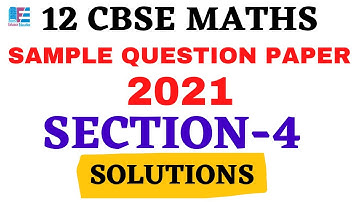 12 Math | SPQ Section IV