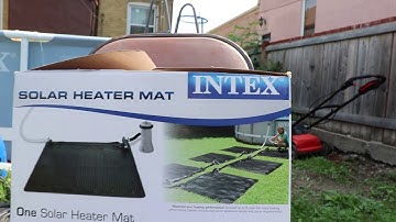 UNBOXING INTEX SOLAR HEATER FOR ABOVE GROUND POOL