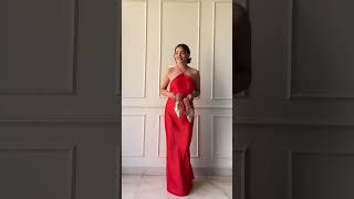 Red satin dress ❤️ #red #satindress #ootd #outfitideas #dress