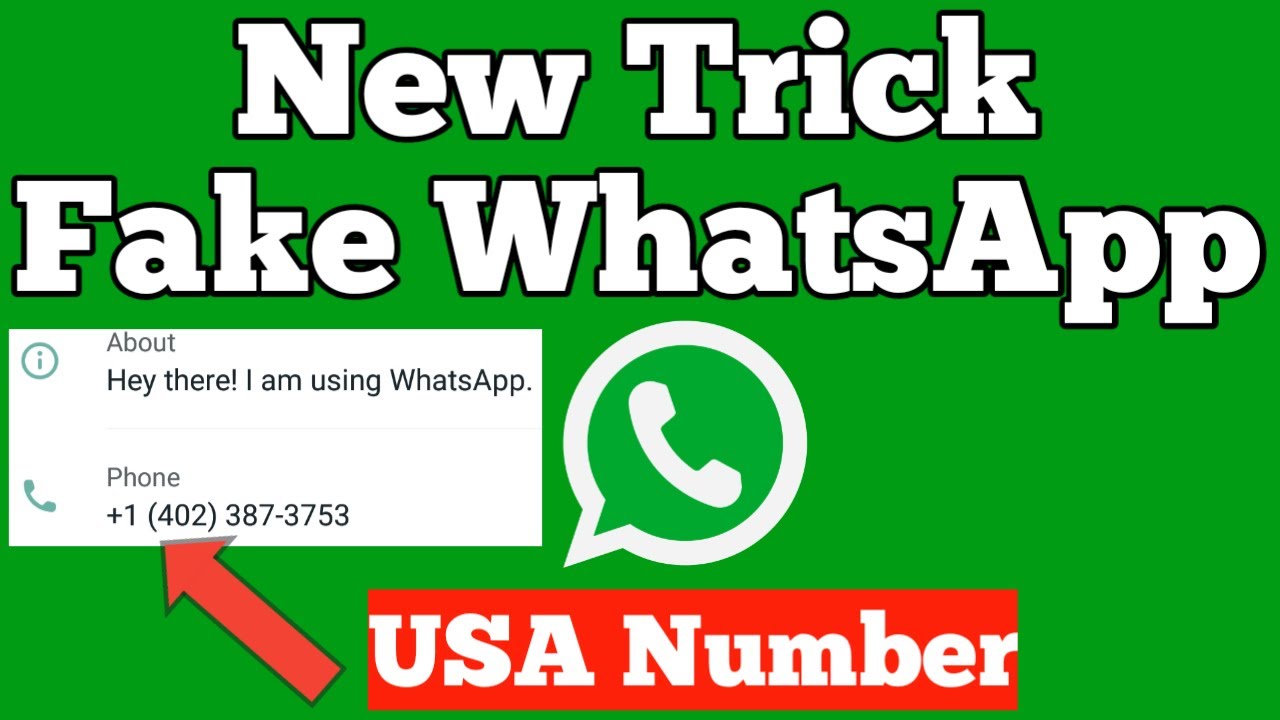 How To Create WhatsApp Fake Account Using USA Number Free US Number