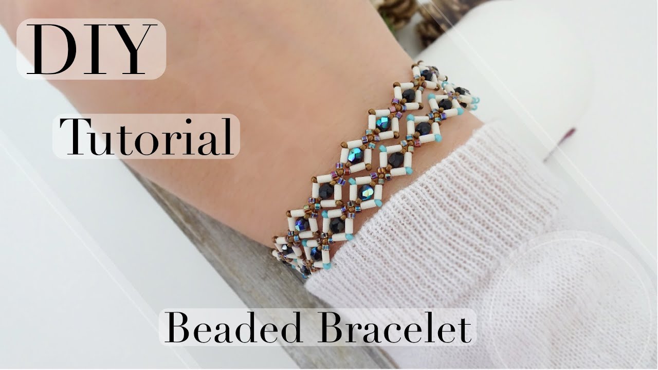 DIY Beaded wrap bugle Bracelet/How to make wrap Bracelet - YouTube
